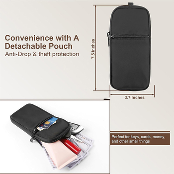 Kahe ühes mobiiltelefone lanyard koos eemaldatava rahakotiga, reguleeritav nailonist rihm, metallist klamber, kohandatav logo