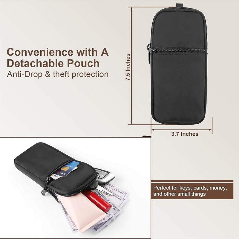 Kahe ühes mobiiltelefone lanyard koos eemaldatava rahakotiga, reguleeritav nailonist rihm, metallist klamber, kohandatav logo