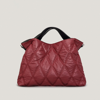 bsln Divat válltáska, Oxford anyag, csíkos mintázat, ovális formájú, cipzáros zárás, belső cipzáras zseb