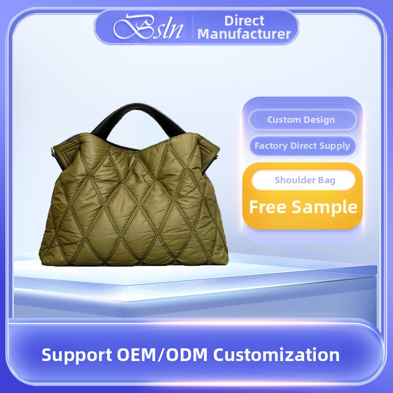 bsln módna ramenná taška, Oxford látka, pruhovaný vzor, oválny tvar, zipsové zapínanie, vnútorná kapsa na zips