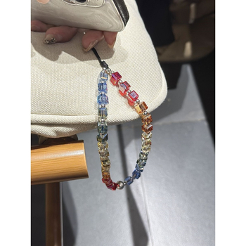 Kohandatav telefoni ripats vikerkaare kristall gradientiga