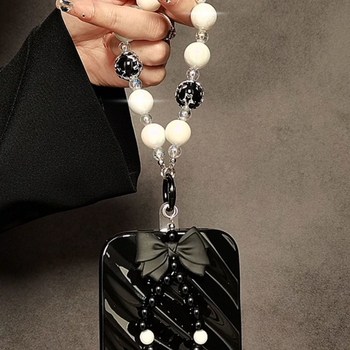 Mobiiltelefonikaelarihm kahekordse ahelaga, käsitöö, polüester, metallist klamber, unisex