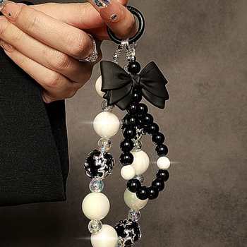 Mobiiltelefonikaelarihm kahekordse ahelaga, käsitöö, polüester, metallist klamber, unisex