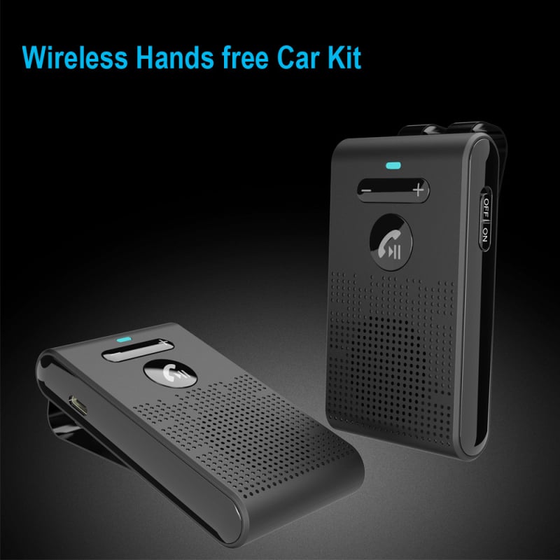 DABONDA Bluetooth кола хендс-фри устройство за монтаж на слънчев визьор, ABS, 12V, Bluetooth 5.0