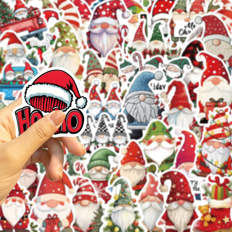 Shi Le aranyos matricák – öntapadók, nyomtatott karikatúra gnóm graffiti, gitárhoz, noteszhez és poggyászhoz (50 lap)