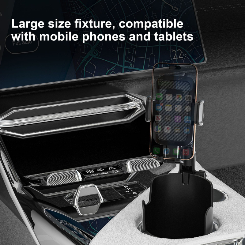 Разтегателна автомобилна поставка за чаша (модел S3-2+m01) – държач за вода, телефон и таблет