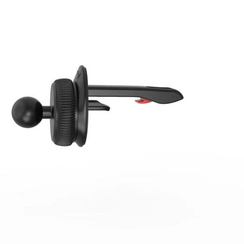 Автомобилен държач за въздушен изход – кръгла основа за закачалка, универсална за хоризонтално и вертикално монтиране, щракащ монтаж, електрическо захващане, 5W