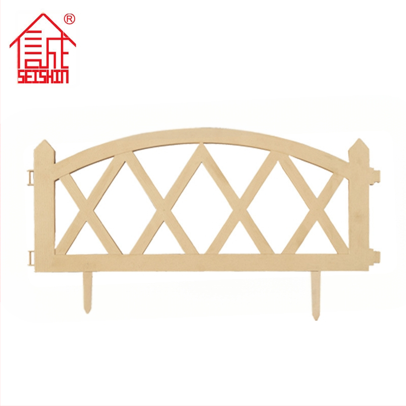 SEISHIN градинска ограда Тип А с имитация на дърво – пластмасова външна декорация