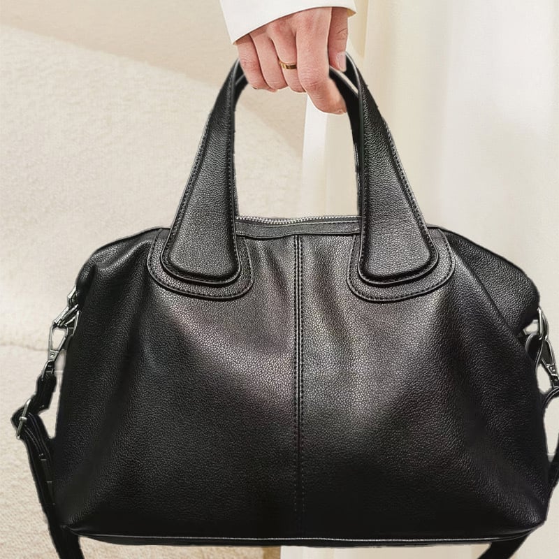 Női PU bőr kézitáska, városi egyszerű stílus, retro dizájn, nagy kapacitás, vízszintes négyzetes forma, cipzáras zárás.