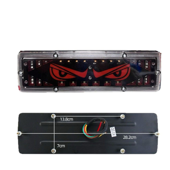 Devil Eye Tail Light για φορτηγά, LED, αδιάβροχο, 12-24V, πίσω φανάρι συμβατό με ελαφρά φορτηγά, μικρά φορτηγά, γεωργικά οχήματα και τρίκυκλα