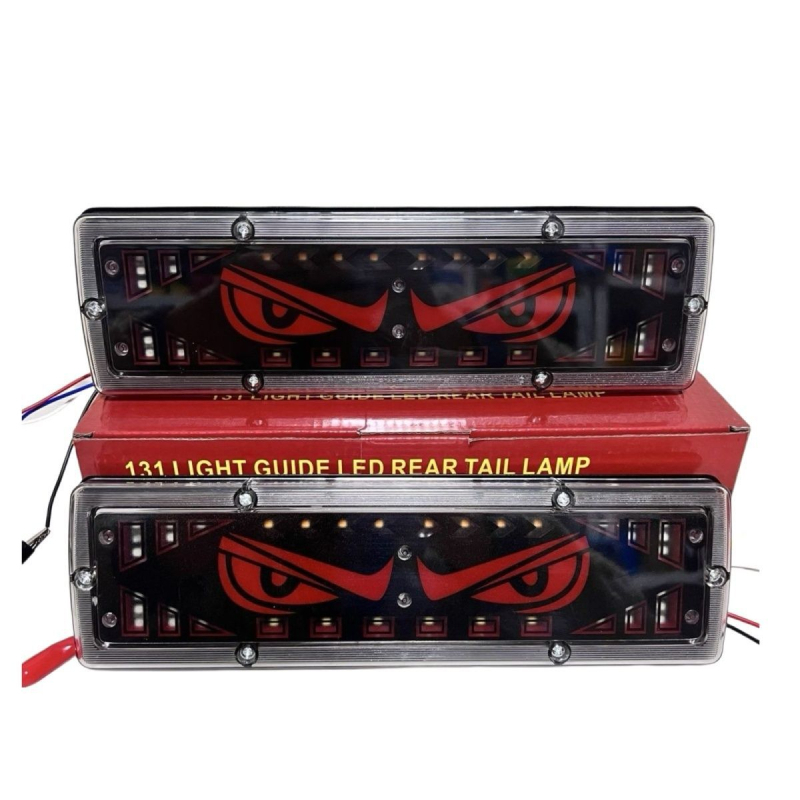 Devil Eye Tail Light για φορτηγά, LED, αδιάβροχο, 12-24V, πίσω φανάρι συμβατό με ελαφρά φορτηγά, μικρά φορτηγά, γεωργικά οχήματα και τρίκυκλα