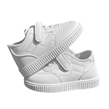 Bērnu ikdienas kurpes ar PU augšpusi, gumijas zoli, Velcro aizdare, zemais augšējais apvalks, tīklaina iekšpuse