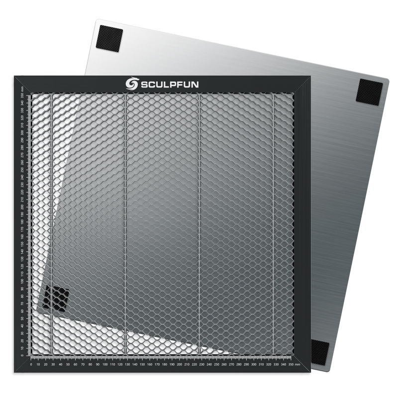 SCULPFUN платка със сотова структура за лазерно гравиране, модел HCP400*400