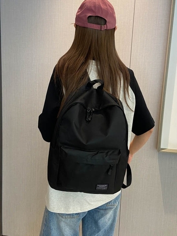 Unisex νάιλον σακίδιο πλάτης, χωρητικότητας κάτω από 20 L, συμβατό με φορητό υπολογιστή 12 ιντσών, κορεάτικου στυλ πανεπιστημιακής μόδας, καθημερινό αστικό σακίδιο