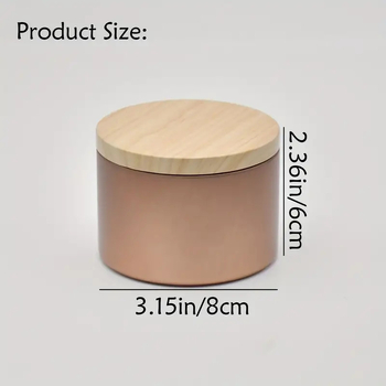 Pinzhe PZ8060B чайна банка от ламарина, кръгла форма, 220 мл капацитет