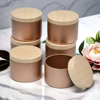 Pinzhe PZ8060B чайна банка от ламарина, кръгла форма, 220 мл капацитет