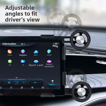 Автомобилен магнитен държач за смартфон за LCD екран на централната конзола, въртене 360°, универсален за автомобили