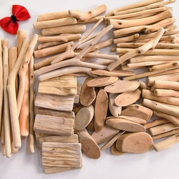 Beech Wood занаятчийски висящи орнаменти – пасторален стил за домашна декорация