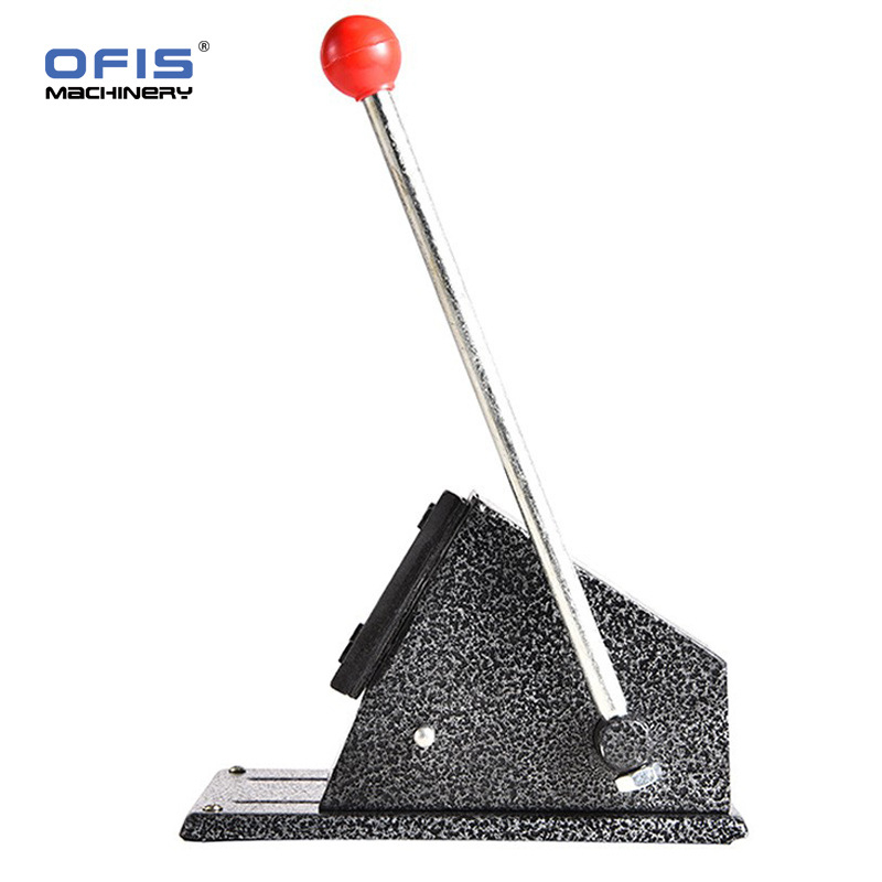 Rankinė apvalios pjaustymo mašina ženkliukams — 10 lapų, pjaustymo storis 1 mm, pjaustymo ilgis 35 mm, pjaustymo gylis 1 mm