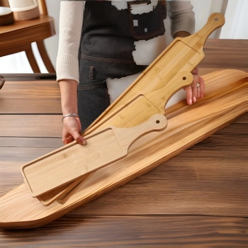 Bambusest serveerimisplaat kõrge poti kõrvalroogade jaoks — ruudukujuline, Bamboo Maple Forest bränd, trükitud logoga ja kohandamisvõimalusega