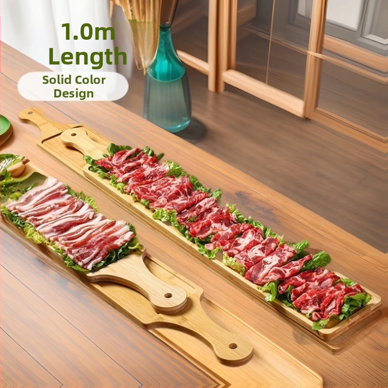 Бамбуков поднос за сервиране на горещи ястия, квадратен, марка Bamboo Maple Forest, с печатано лого и персонализация