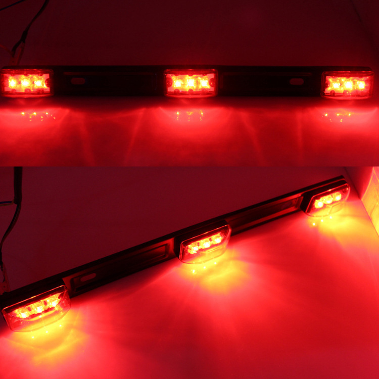 LED οπίσθιο φως για φορτηγά, 9-LED μεταλλικό πλαίσιο, 24V, 4.5W, 5000-15600 lm