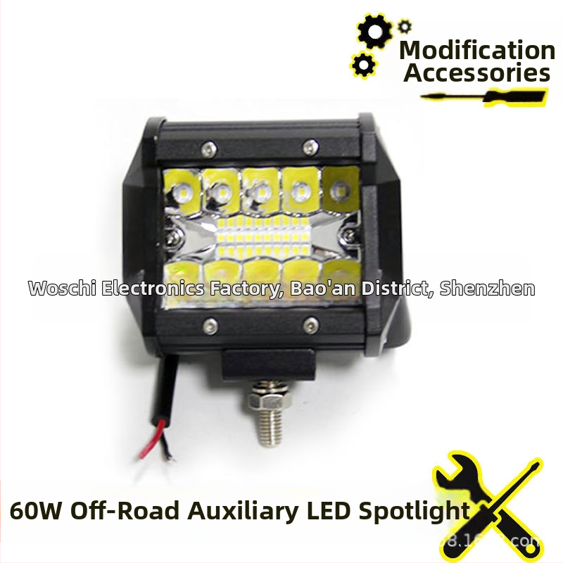 Off-road töövalgusriba, 3 rida, 20 LED, 60W, 12–24V, WSQ-60WXSD