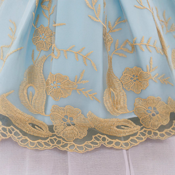 Φορρεμα παιδικό σε στυλ πριγκίπισσας με πίσω φιόγκο, ύφασμα από βαμβακερό μίγμα 65% βαμβάκι και επένδυση 35% βαμβάκι, για παιδιά 1-3 ετών