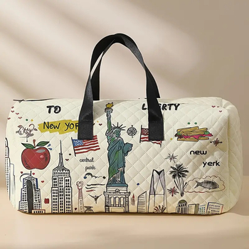 Τσάντα ταξιδιού με θήκη για παπούτσια, χωρητικότητα 20–35 L, πολυεστέρας, αναπνέουσα, εξαιρετικά ελαφριά και επεκτάσιμη, σχέδιο με ψηφιακή εκτύπωση