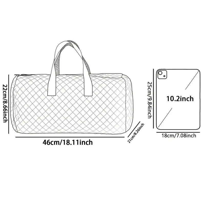 Kelioninė rankinė su batų skyriumi, talpa 20–35 L, poliesteris, kvėpuojanti, ultra lengva ir išplėčiama, skaitmeninis spaudas