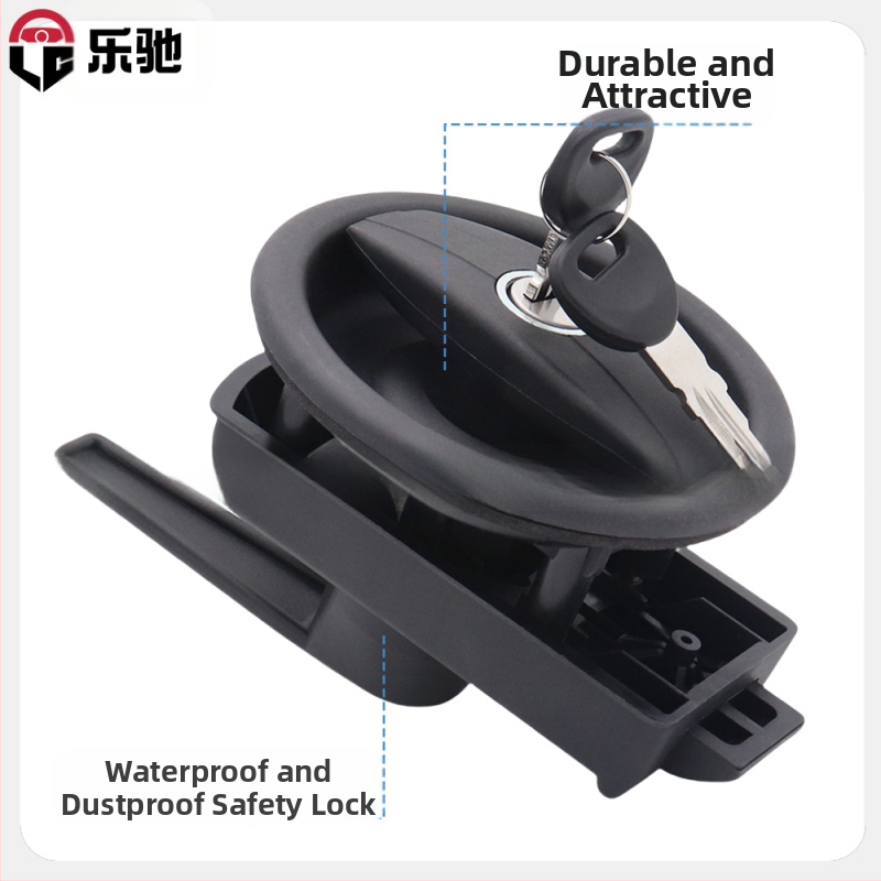 Ключалка Lechi S6232, скрита кръгла за врати, цинкова сплав, подходяща за дървени/железни/алуминиеви/plastмасови/стоманени врати