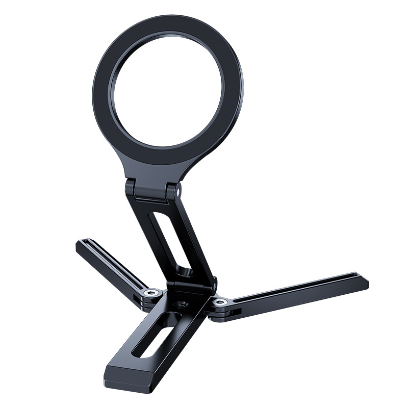 Suport de masă pentru telefon cu MagSafe, trepied metalic din aliaj, portabil și design universal