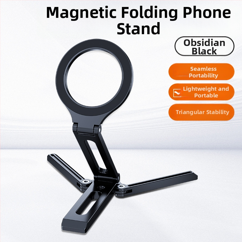 Suport de masă pentru telefon cu MagSafe, trepied metalic din aliaj, portabil și design universal