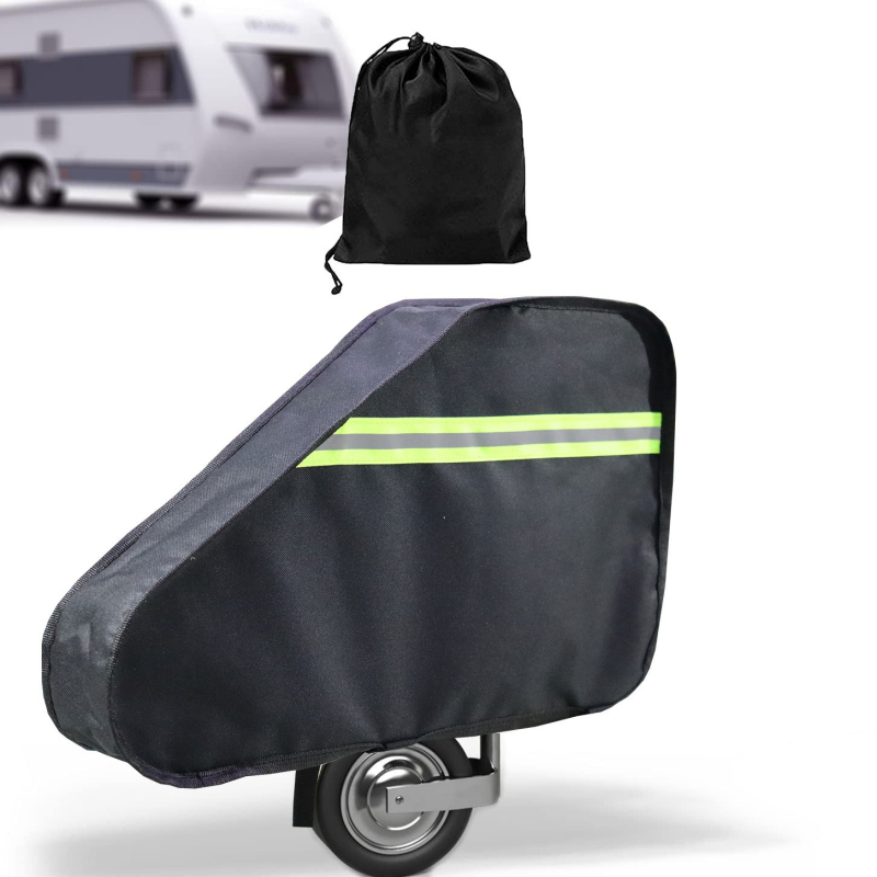 Apsauginė RV priekabos kilpo uždanga su dvigubomis sagtimis, 600D poliesterio vandeniui atspari uždanga