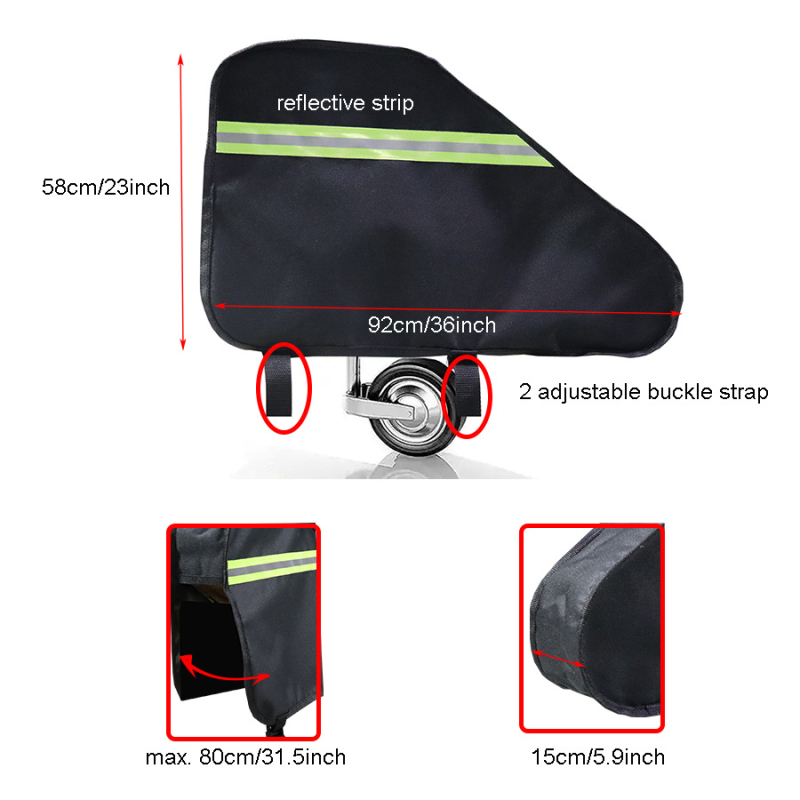 Apsauginė RV priekabos kilpo uždanga su dvigubomis sagtimis, 600D poliesterio vandeniui atspari uždanga