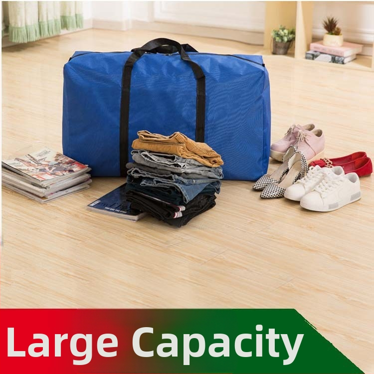 Taška na skladovanie z Oxford textílie, objem 56–75 L, unisex, priedušná, vodeodolná, odolná voči opotrebeniu, jednofarebný vzor, značka Boren, vhodná na voľnočasové cestovanie