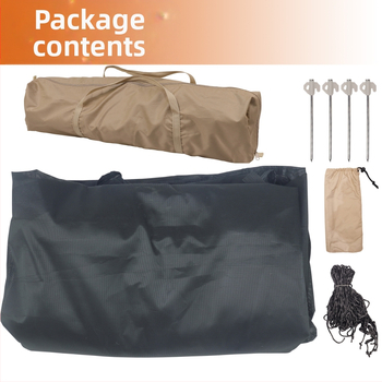 Drapă de plasă de umbrire pentru trailer, RV și camper — PVC, instalare încorporată, proiectată pentru acoperiș, imprimare logo disponibil, personalizabil