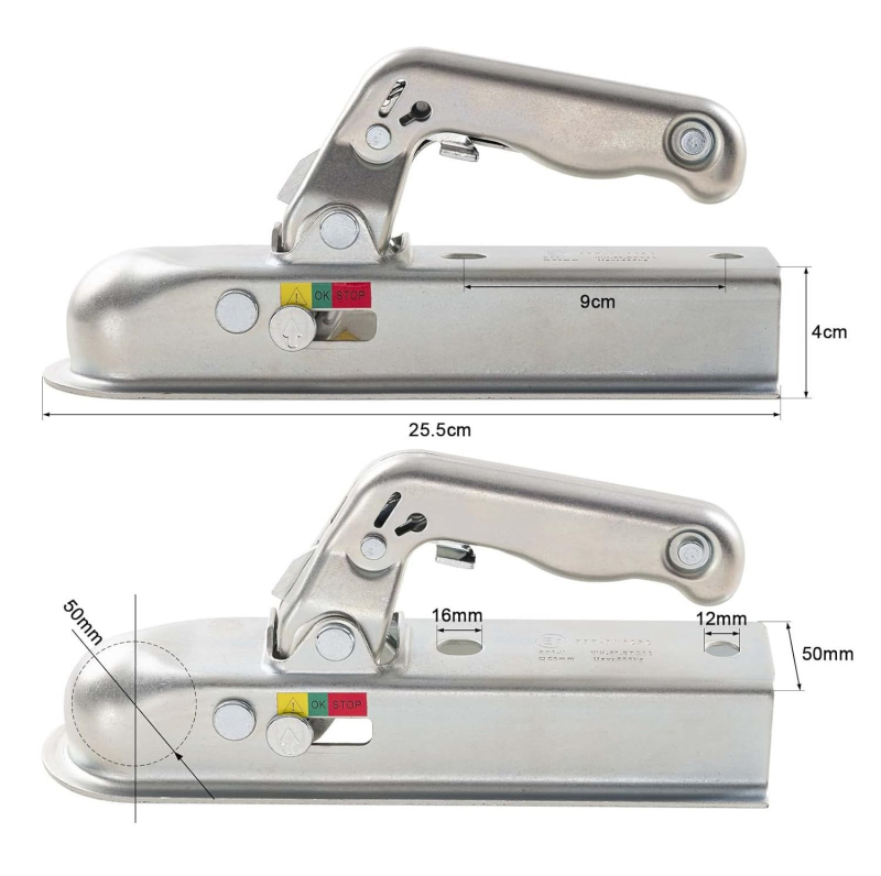 Európai stílusú utánfutó gömbfej védő sapka csatlakozóval