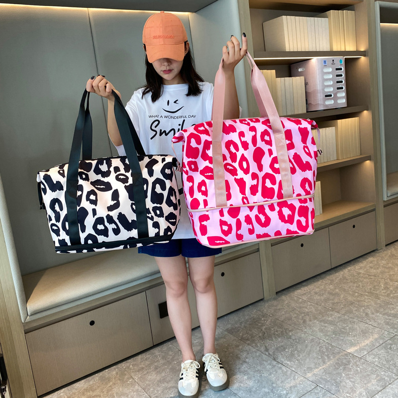 Uniszex utazó- és edzőtáska 20–35L, Oxford anyag, lélegző és vízálló, bélés poliészter, városi egyszerű stílus