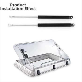 Dujinė spyruoklė RV stogo šviestuvui Seitz Heki 2 E015 – laisvo tipo, darbas: suspaudimas, azotas, montavimo atstumas 340 mm, standartinis numeris Seitz Heki 2 E015