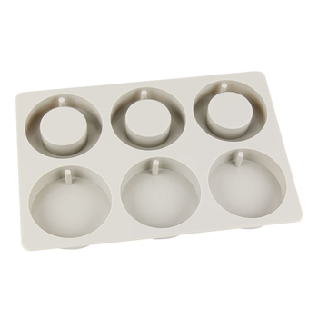 Σιλικονούχο καλούπι αρωματοθεραπείας για αρωματικά κεριά, ακανόνιστο σχήμα, 6 θήκες, συσκευασμένο σε μια OPP σακούλα