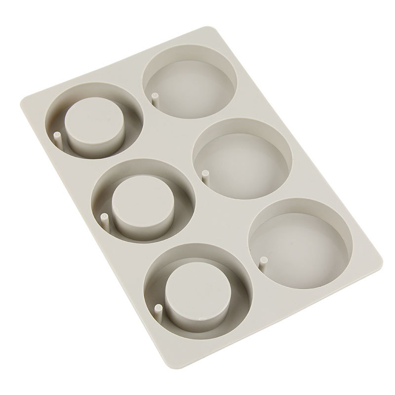 Силиконова форма за ароматни восъчни плочи, неправилен формат, 6 дупки, форма за печива, опакована в една OPP торбичка