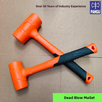 Guminis plaktukas su PVC galva ir plastine rankena pramonės įrangos montavimui ir statybų vietoms — smūgiams atsparus
