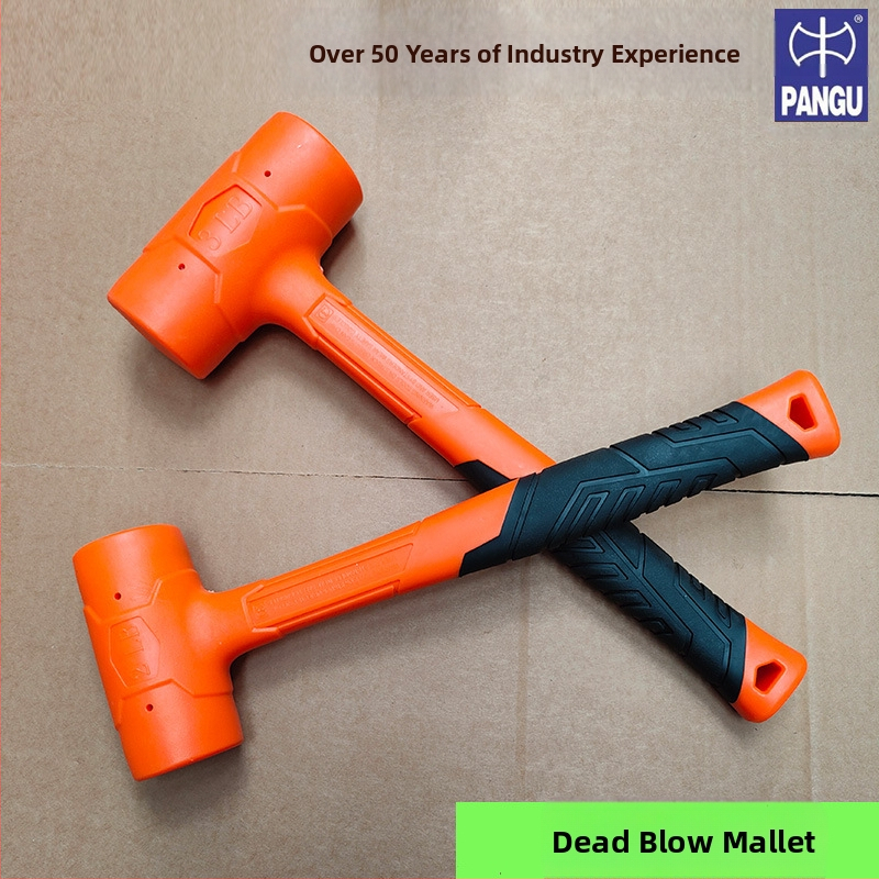 Guminis plaktukas su PVC galva ir plastine rankena pramonės įrangos montavimui ir statybų vietoms — smūgiams atsparus