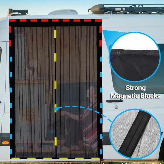 Automobilio magnetinė saulės užuolaida vidiniam šoniniam langui - magnetinis prisirišimas, saulės apsauga, šiluminė izoliacija, aliuminis 6063, ritininė roletė