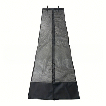 Dehui poliesterio durų užuolaida nuo uodų su magnetiniu užraktu ir užtrauktuku, skirta RV ir lauko kemperiavimui, kvėpuojanti, šiuolaikiškai paprastas stilius