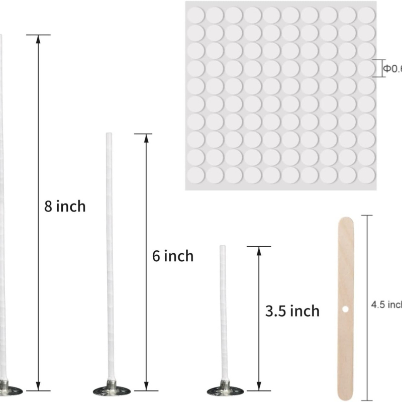 DIY kvapniųjų žvakių įrankių rinkinys su medvilniniu branduolio laikikliu; pusiau rankinis ir pusiau mechaninis gamybos metodas; žvakių tipas: kvapnios; forma: ilga lazda; prekės ženklas Van Gogh