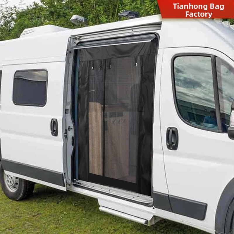 RV durų užuolaida – kvėpuojanti tinklelio užuolaida nuo uodų, poliesteris, šiuolaikinis minimalistinis stilius