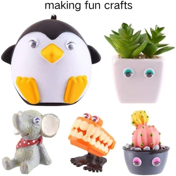 Έγχρωμα εξαρτήματα κινητών ματιών για ζώα, κιτ σε κουτί, πλαστικά εξαρτήματα (3C κατηγορία: παιχνίδια άνω των 14 ετών; Κατάλληλη ηλικία 7–14 ετών)