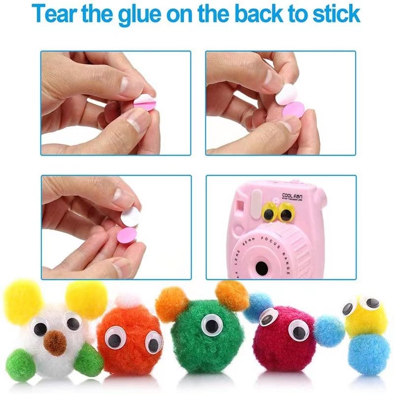 Έγχρωμα εξαρτήματα κινητών ματιών για ζώα, κιτ σε κουτί, πλαστικά εξαρτήματα (3C κατηγορία: παιχνίδια άνω των 14 ετών; Κατάλληλη ηλικία 7–14 ετών)